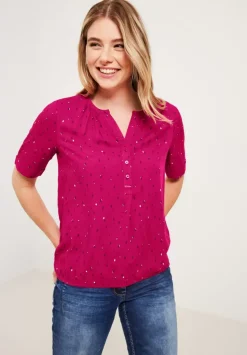 Bluse Mit Allover Print