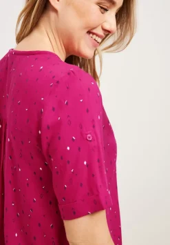 Bluse Mit Allover Print