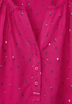 Bluse Mit Allover Print