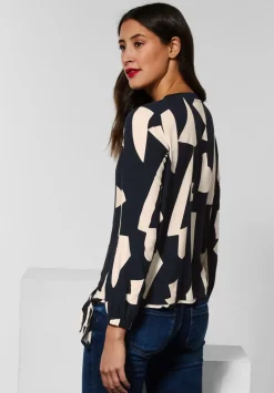 Bluse Mit Allover Print
