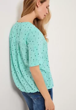 Bluse Mit Allover Print