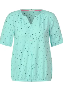 Bluse Mit Allover Print