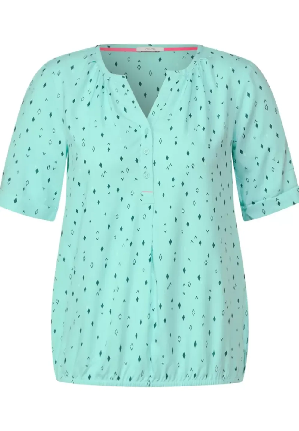 Bluse Mit Allover Print