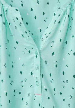 Bluse Mit Allover Print