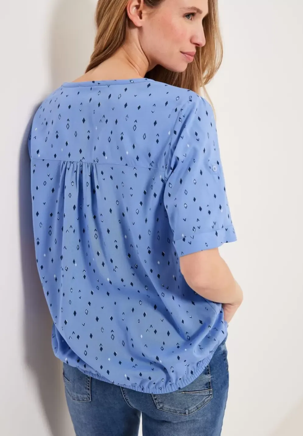 Bluse Mit Allover Print