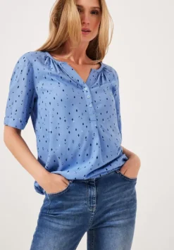 Bluse Mit Allover Print