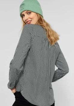 Bluse Mit Allover Print