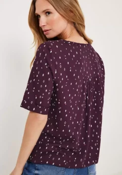 Bluse Mit Allover Print