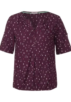 Bluse Mit Allover Print
