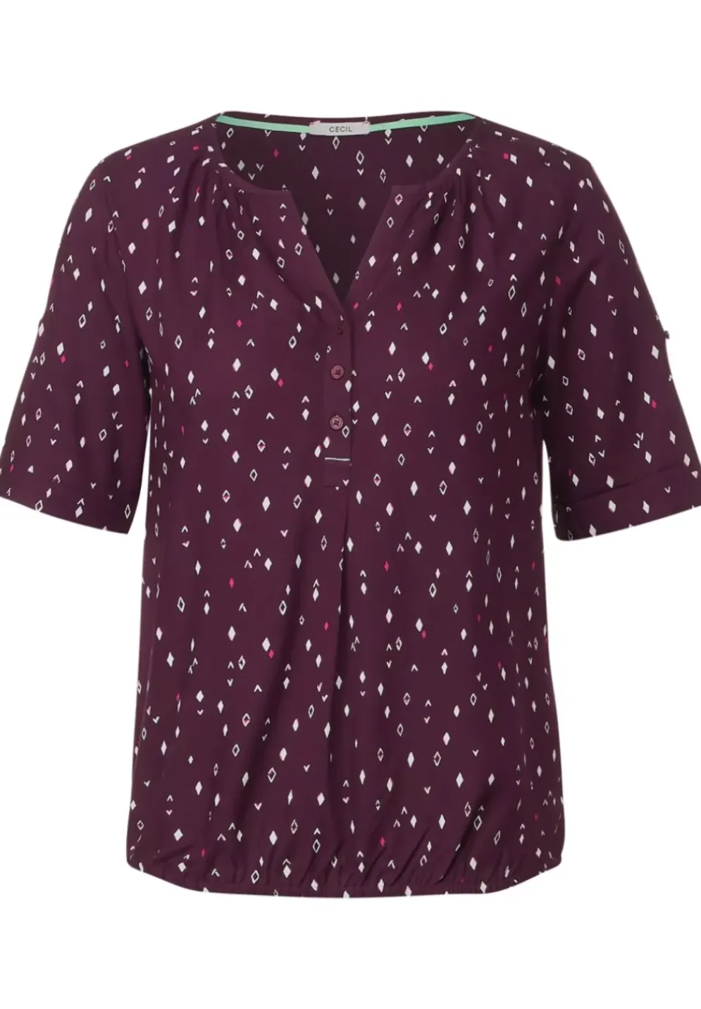 Bluse Mit Allover Print