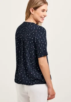 Bluse Mit Allover Print