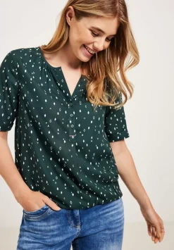 Bluse Mit Allover Print