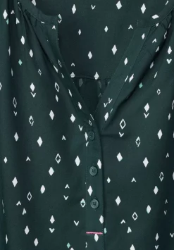 Bluse Mit Allover Print