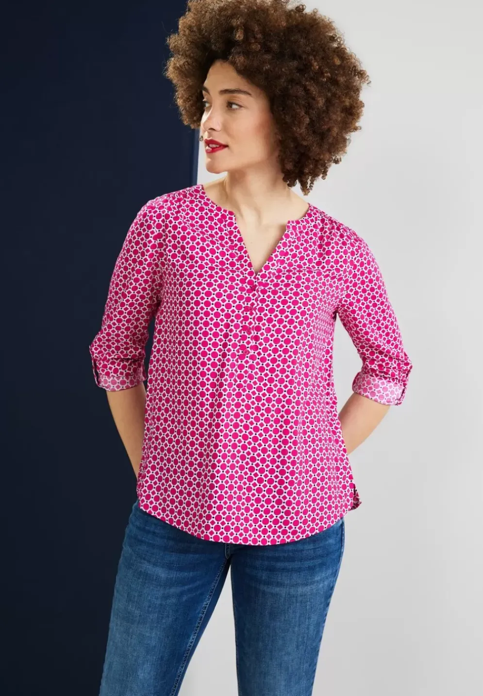 Bluse Mit Alloverprint