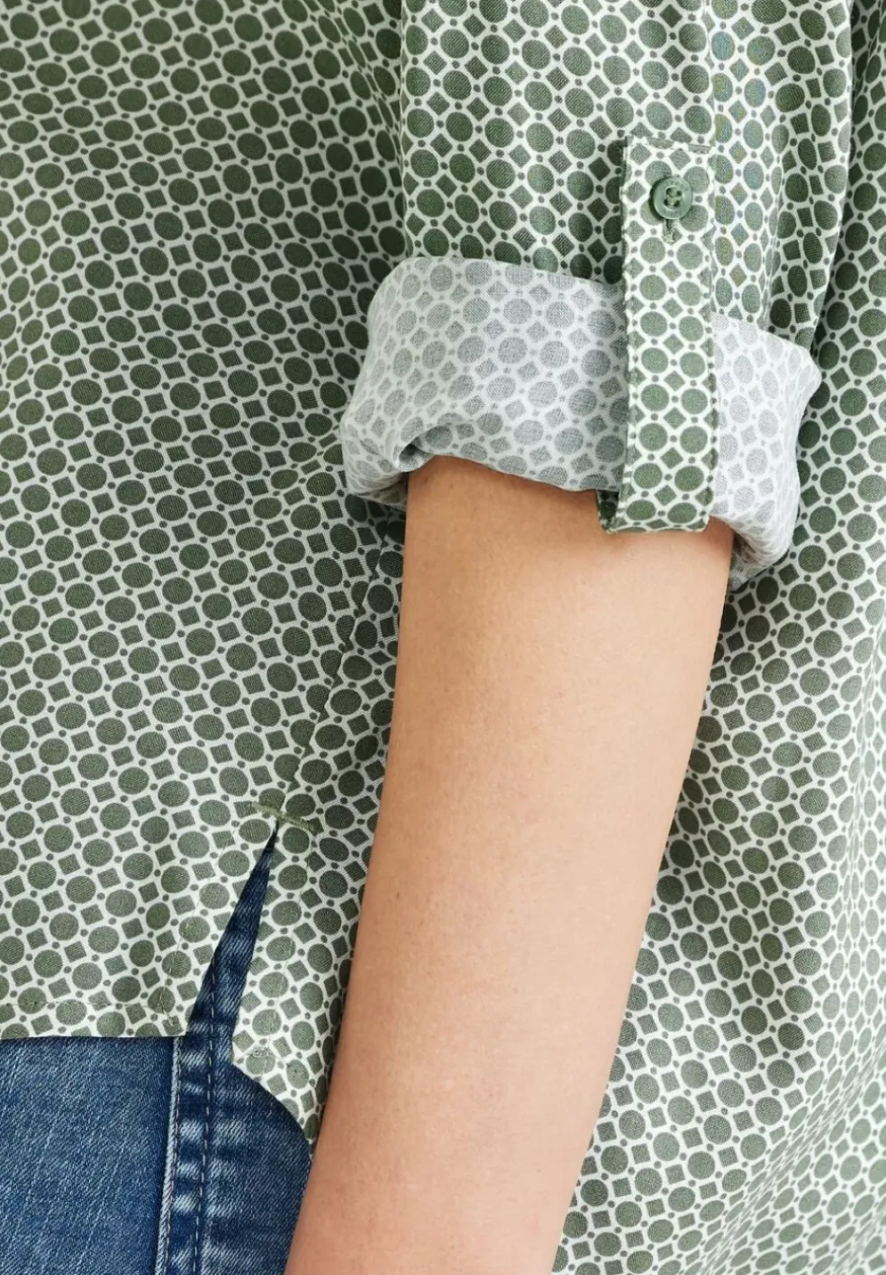 Bluse Mit Alloverprint