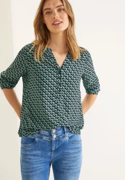 Bluse Mit Alloverprint