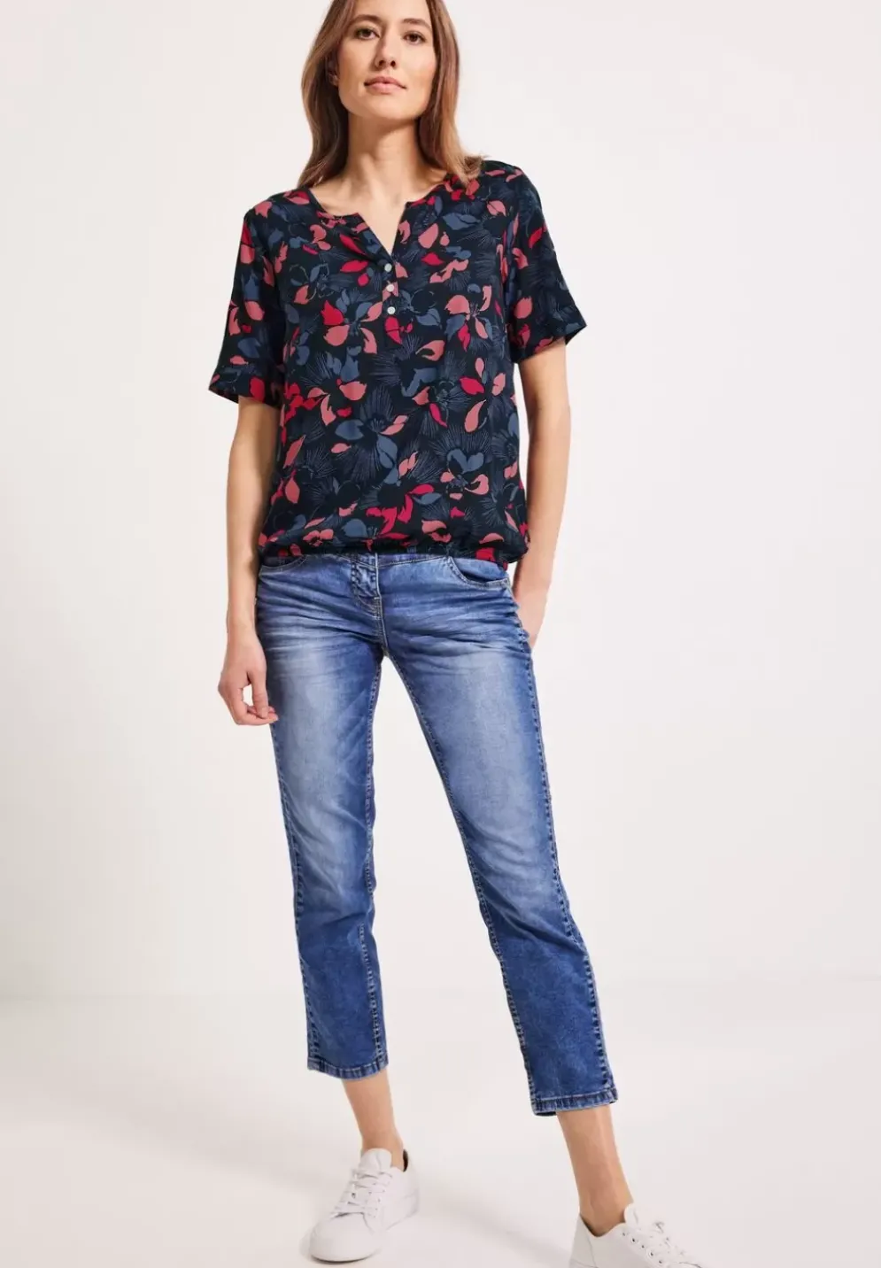 Bluse Mit Blumenmuster