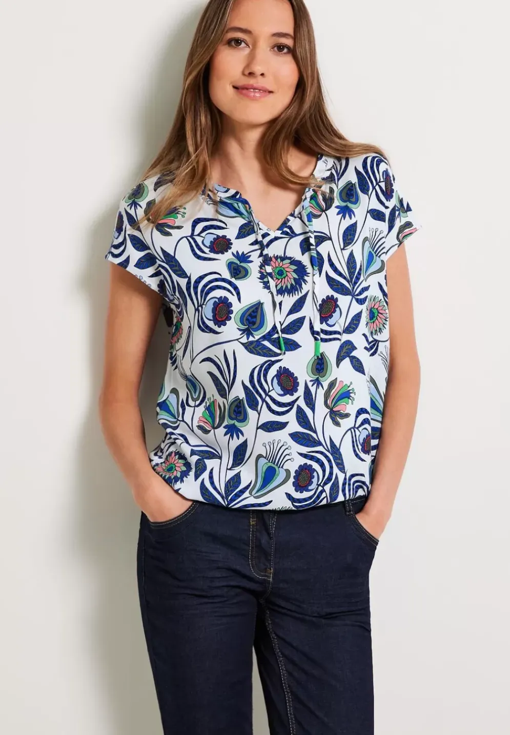Bluse Mit Blumenprint