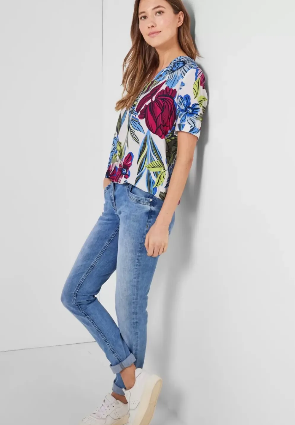 Bluse Mit Blumenprint