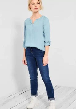 Bluse Mit Elastiksaum