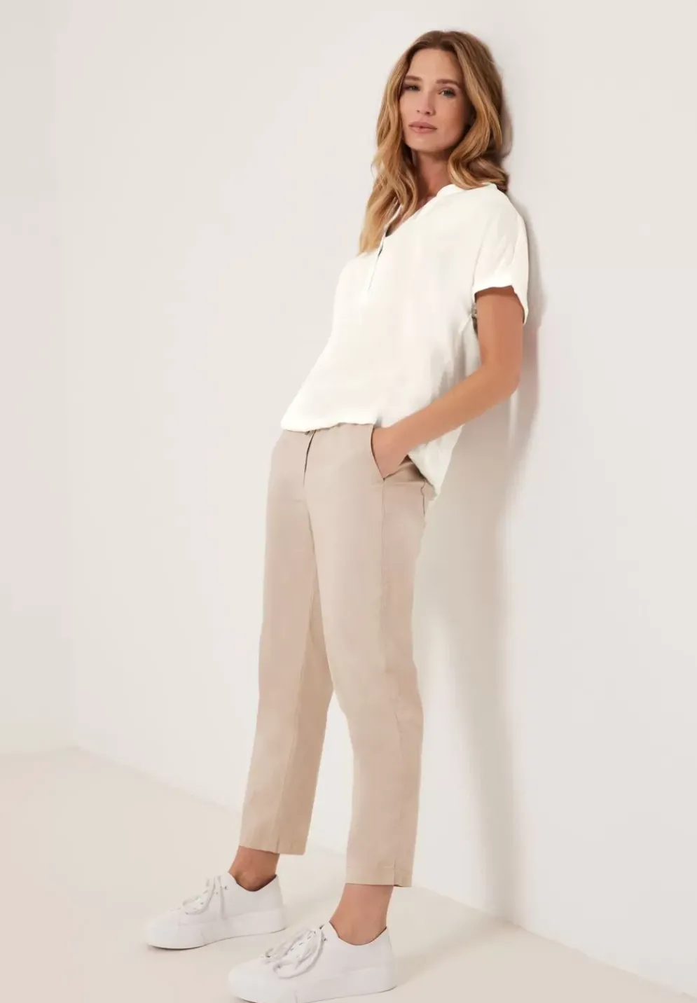 Bluse Mit Elastiksaum