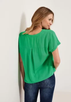 Bluse Mit Elastiksaum