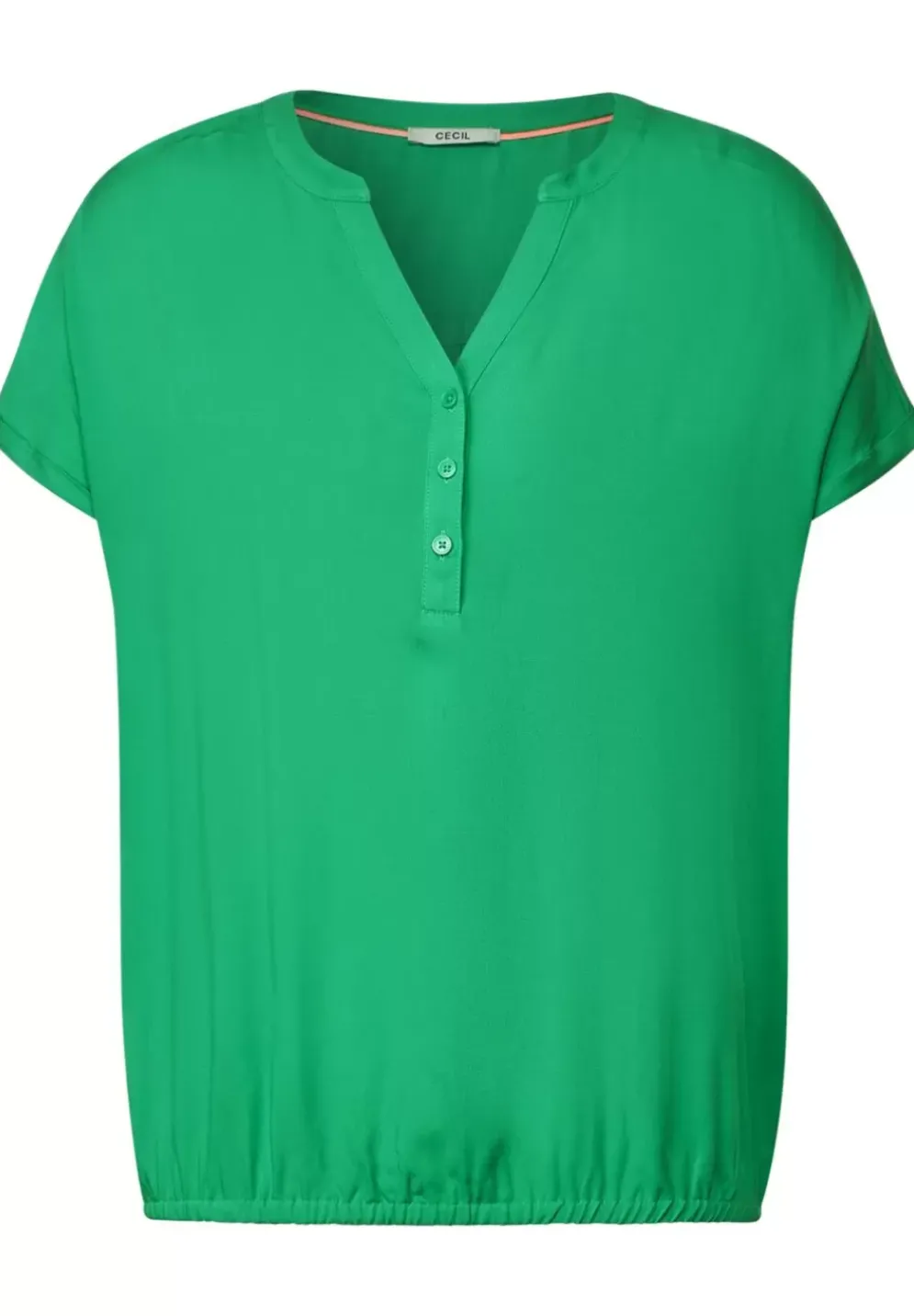 Bluse Mit Elastiksaum