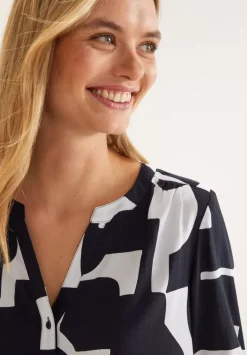 Bluse Mit Grafischem Print