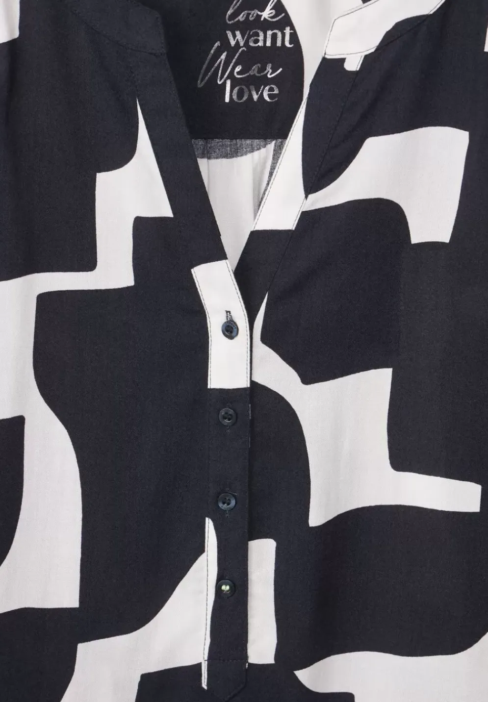 Bluse Mit Grafischem Print