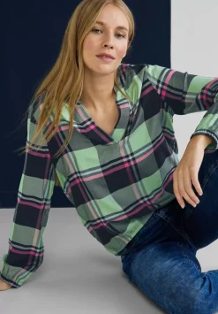 Bluse Mit Karomuster