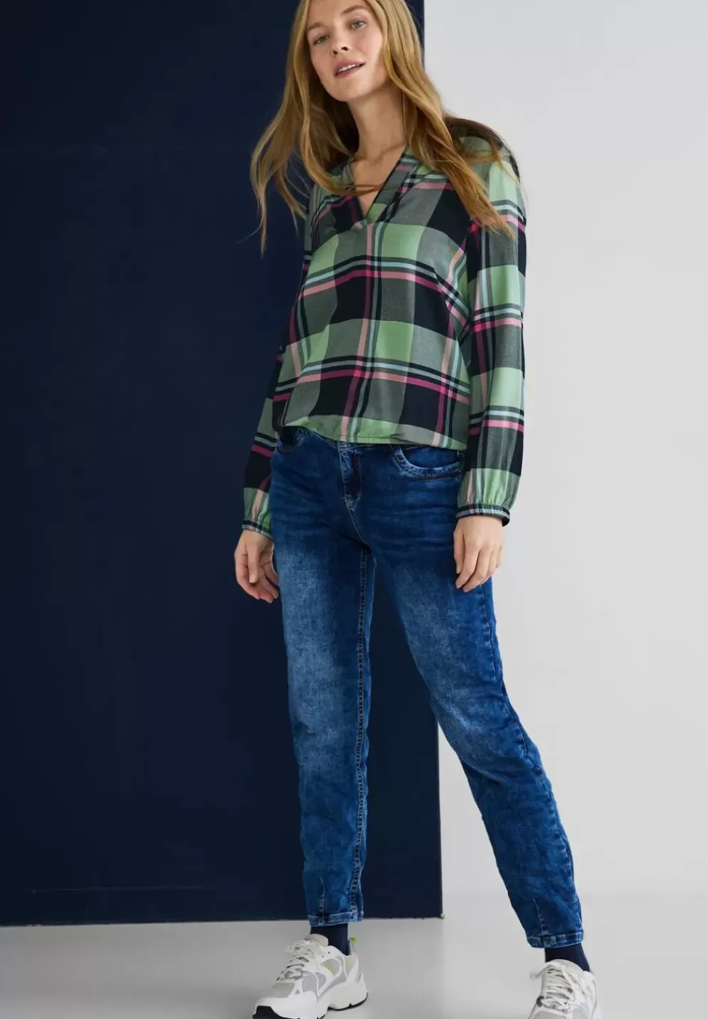 Bluse Mit Karomuster