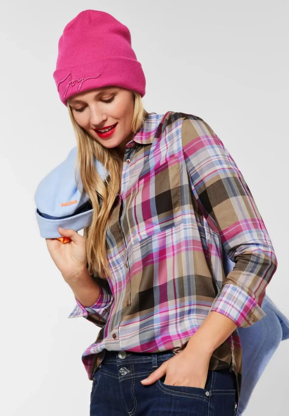 Bluse Mit Karomuster