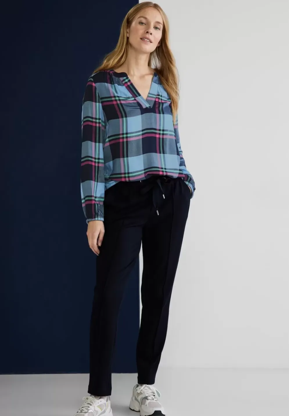 Bluse Mit Karomuster