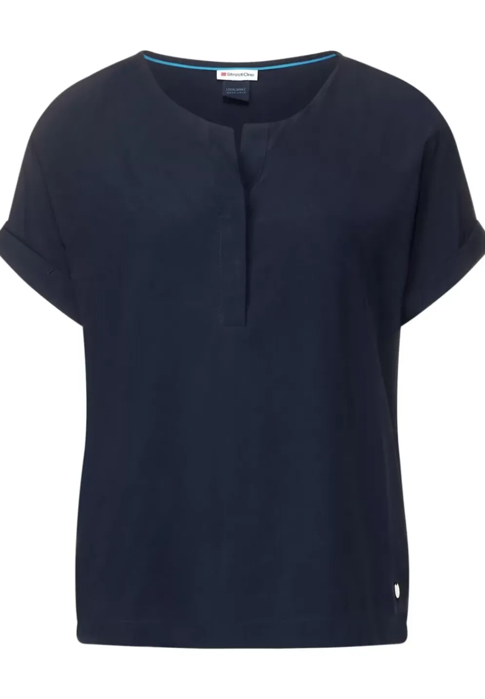 Bluse Mit Klappenkragen