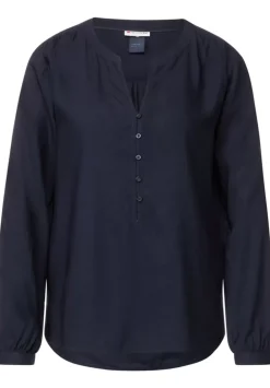 Bluse Mit Kurzer Knopfleiste