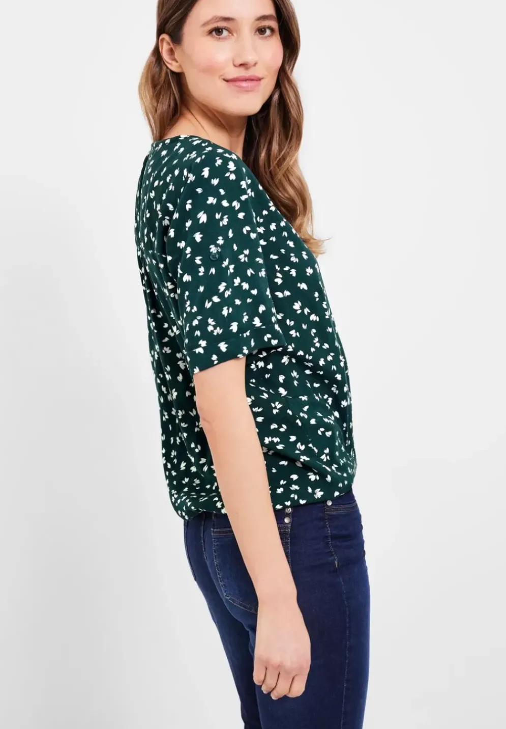 Bluse Mit Kurzer Knopfleiste