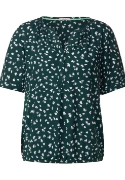 Bluse Mit Kurzer Knopfleiste