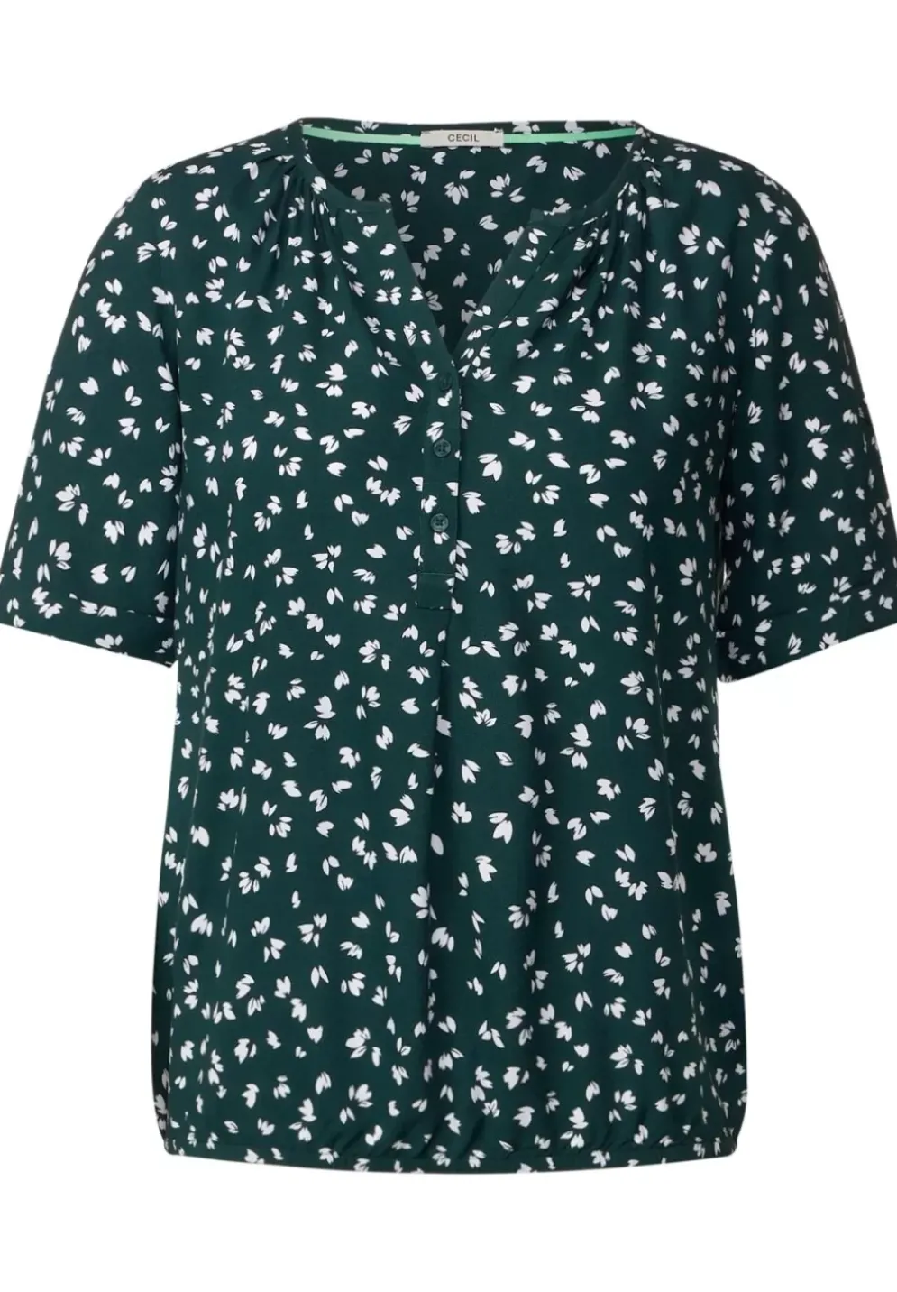 Bluse Mit Kurzer Knopfleiste