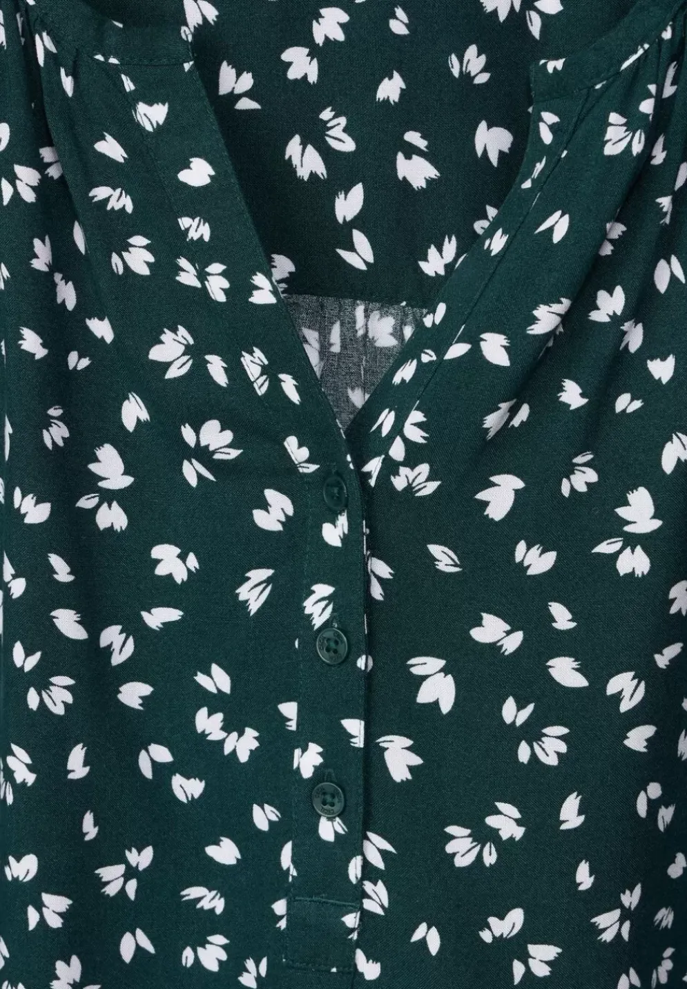 Bluse Mit Kurzer Knopfleiste