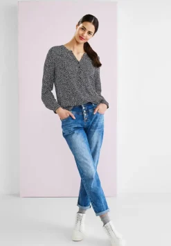 Bluse Mit Kurzer Knopfleiste