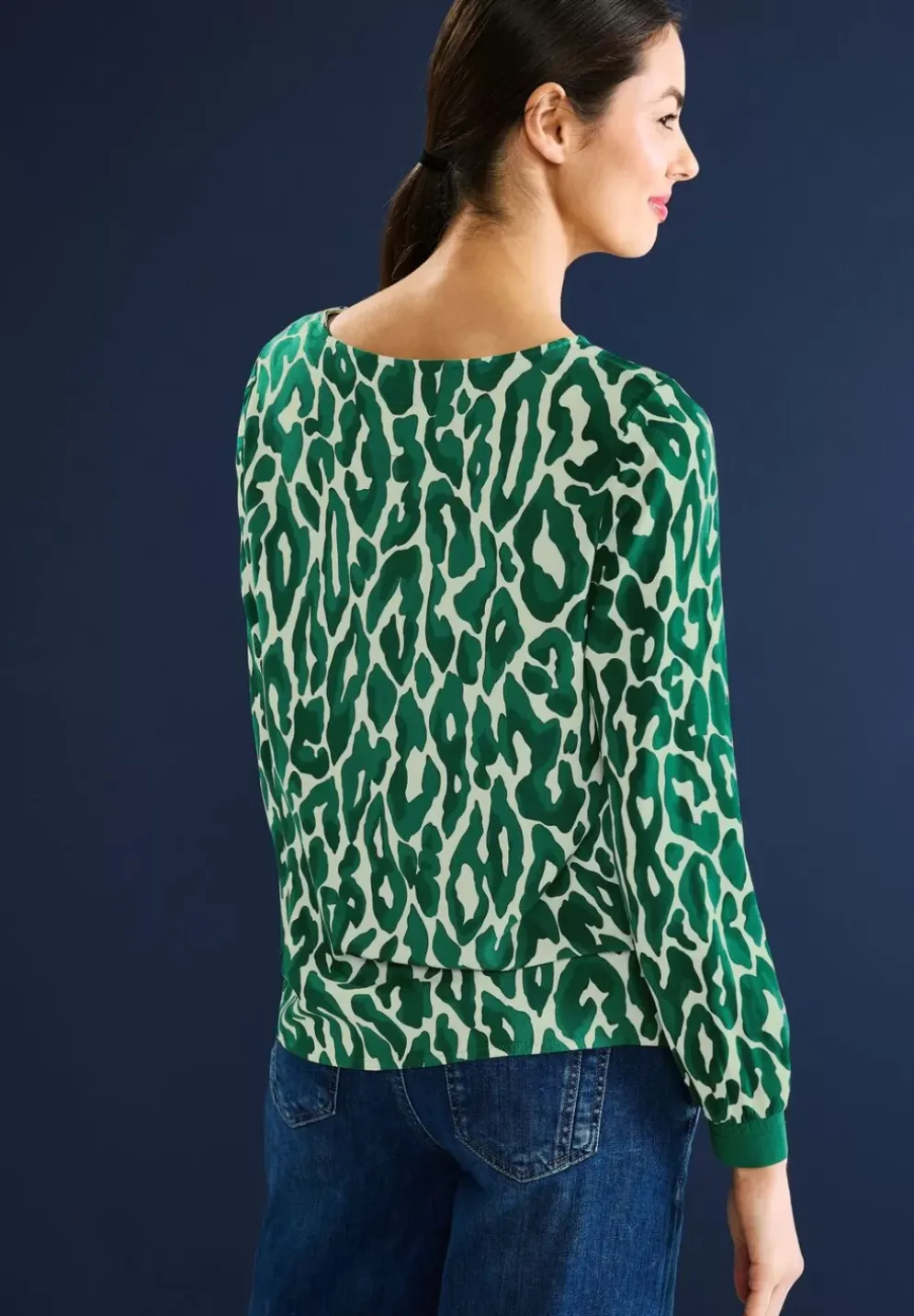 Bluse Mit Leo Print