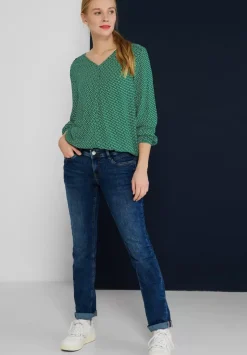 Bluse Mit Minimalmuster