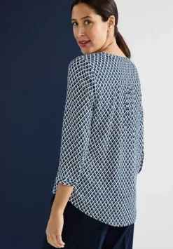 Bluse Mit Minimalmuster