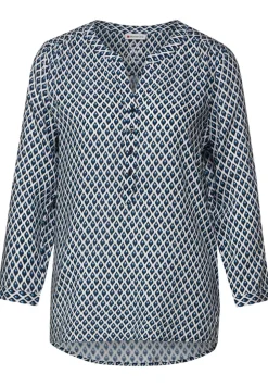 Bluse Mit Minimalmuster