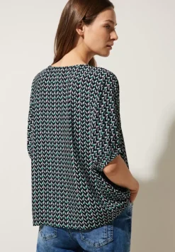 Bluse Mit Minimalmuster