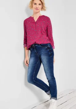 Bluse Mit Minimalmuster