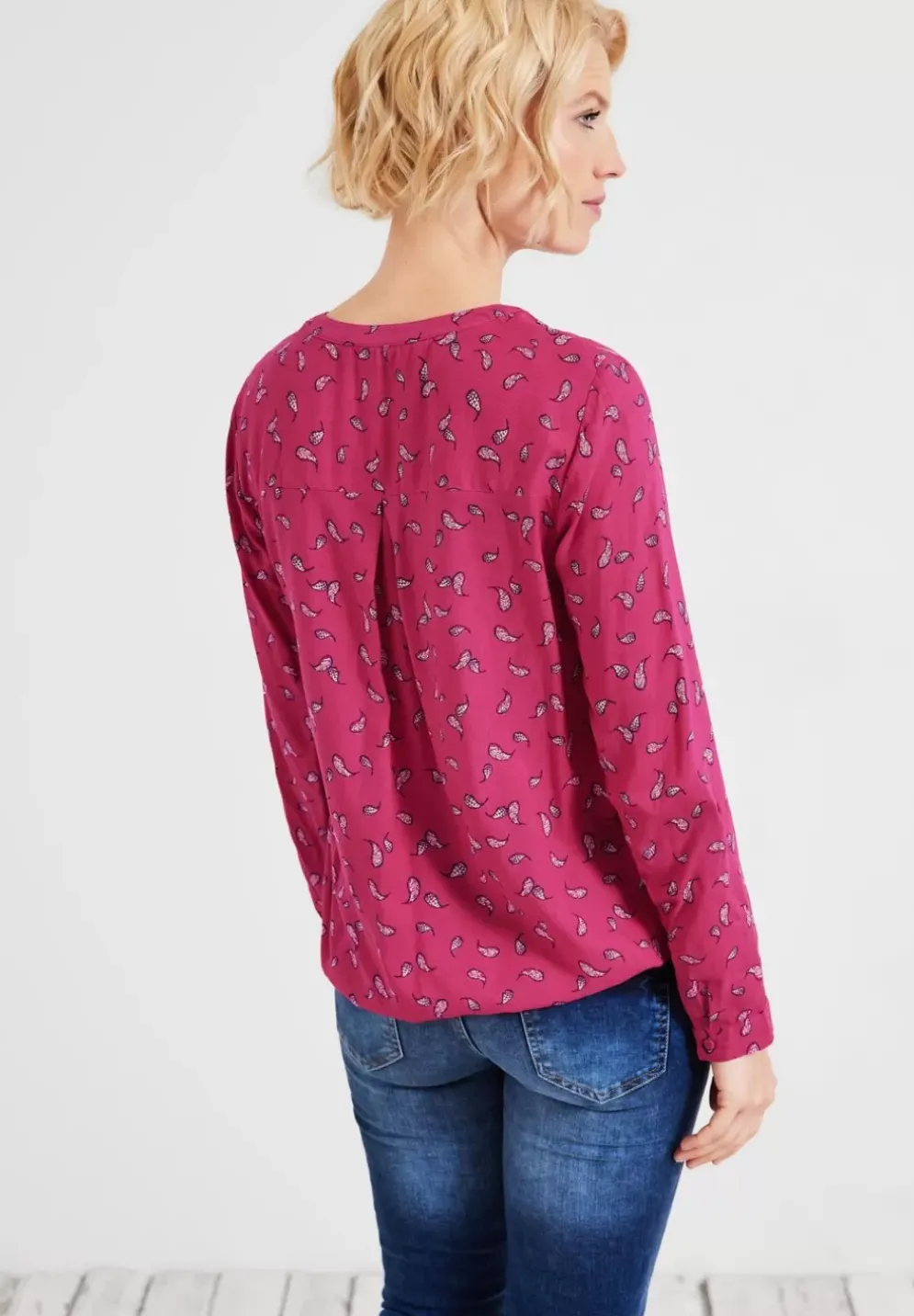 Bluse Mit Minimalmuster