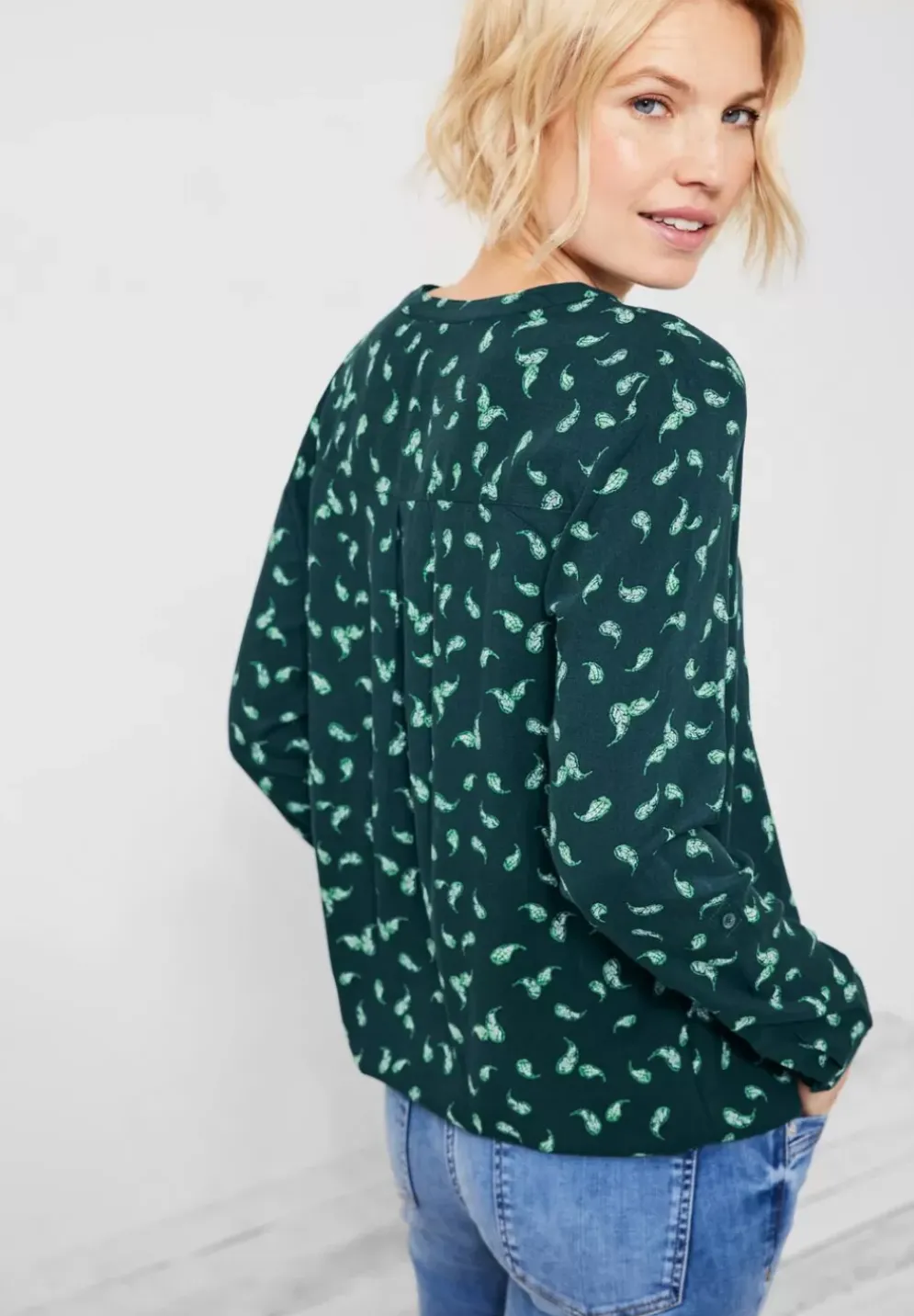 Bluse Mit Minimalmuster
