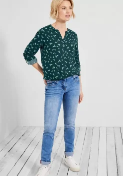 Bluse Mit Minimalmuster