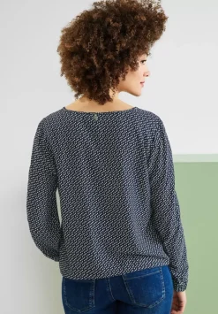 Bluse Mit Minimalmuster